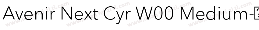 Avenir Next Cyr W00 Medium字体转换